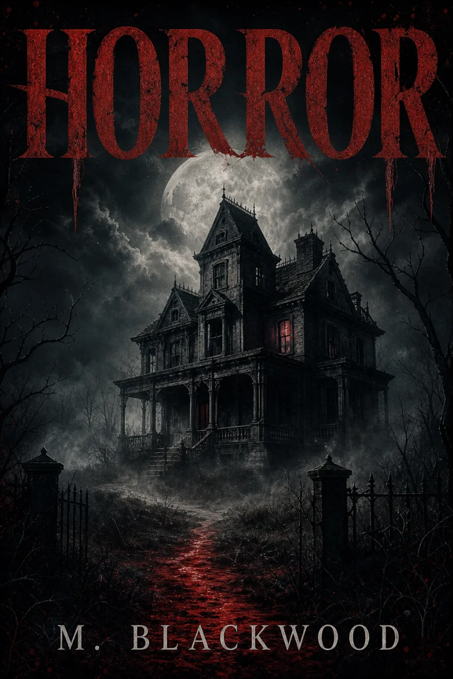 Horror book category cover