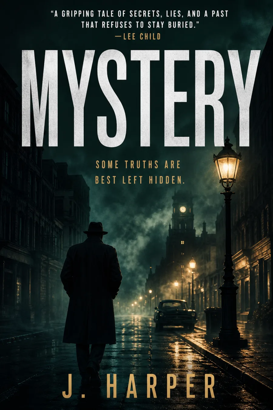Mystery AI book cover example