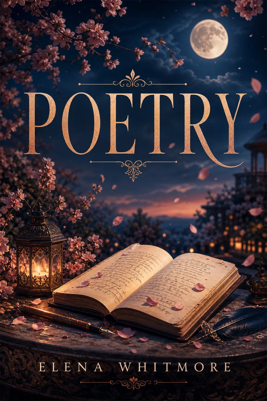 Poetry book category cover