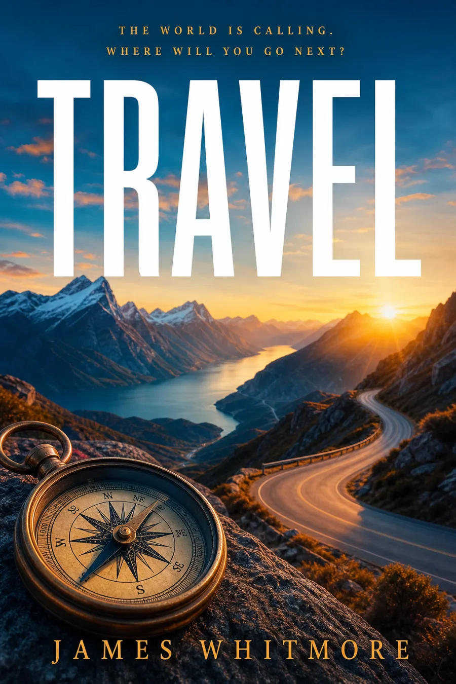 Travel book category cover