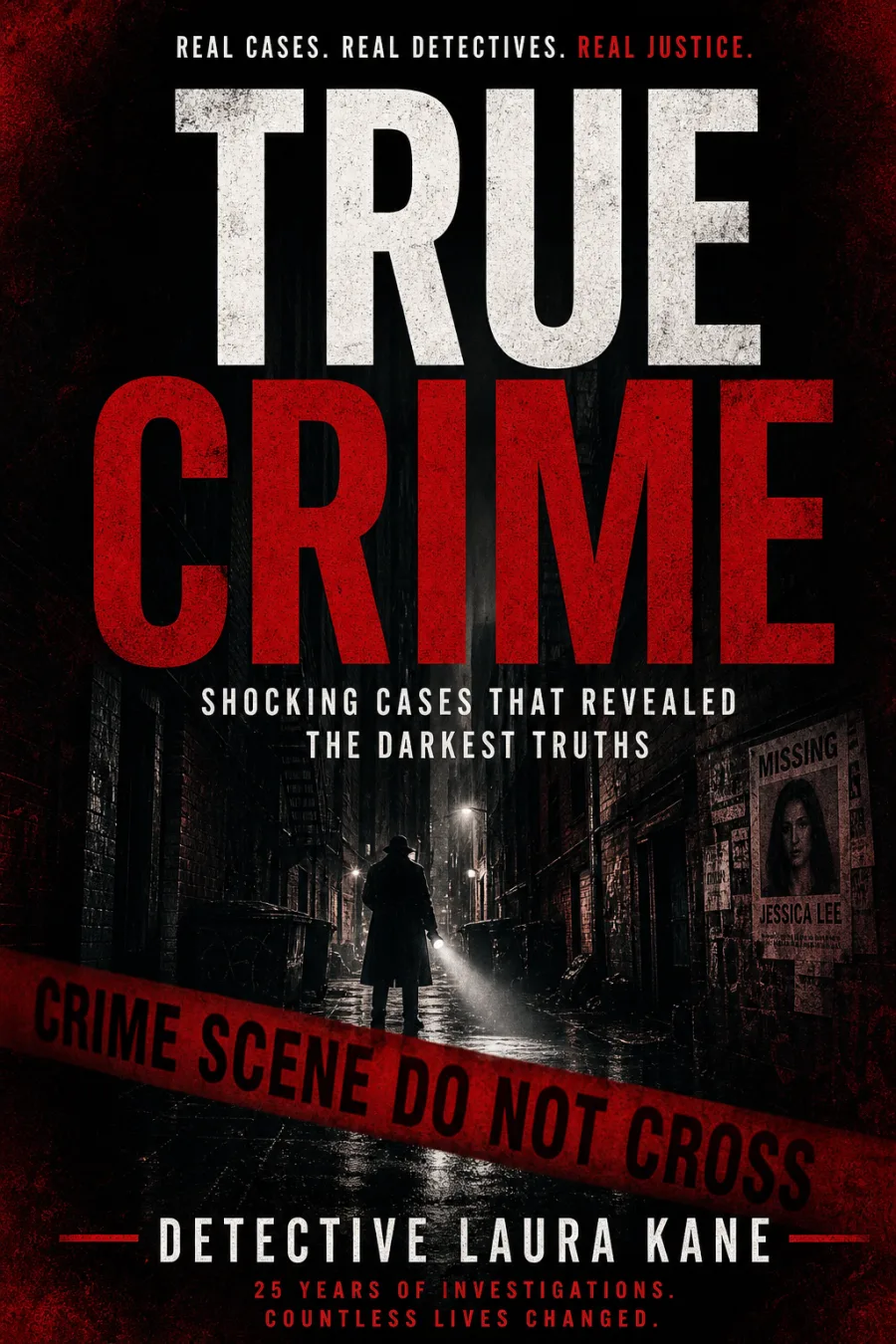 True Crime book category cover